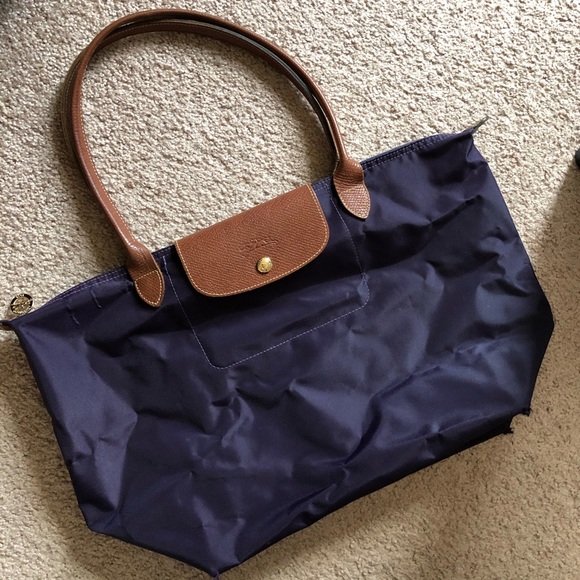 Longchamp Bags Longchamp Le Pliage Large Shoulder Tote Bilberry